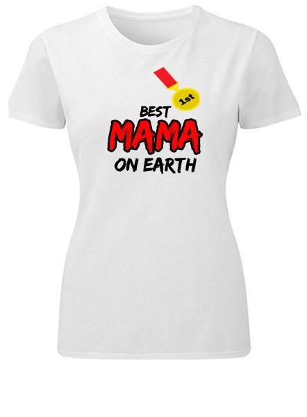 Majice sa stampom natpisom slikom/Za mamu tatu/best mama on earth.jpg